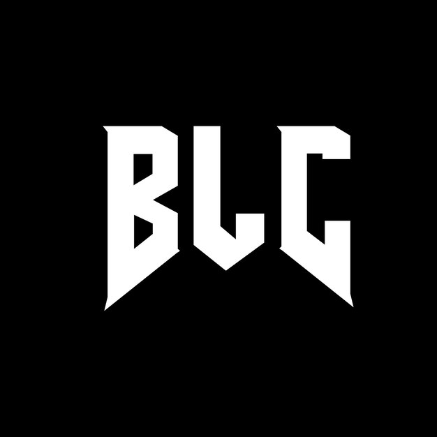 Diseño de logotipo de letra BLC para una empresa de tecnología Diseño de Logotipo BLC combinación de colores blanco y negro Diseño de BLC Vector BLC Diseño de icono BLC Alfabeto BLC Tipografía Diseño del logotipo