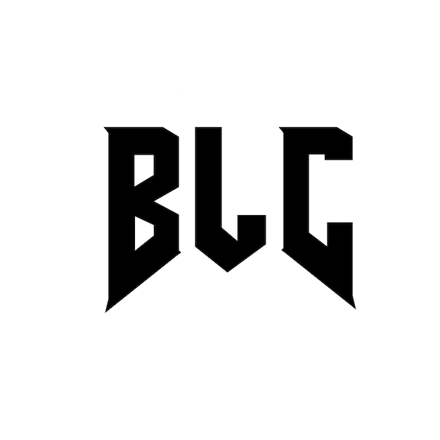 Diseño de logotipo de letra BLC para una empresa de tecnología Diseño de Logotipo BLC combinación de colores blanco y negro Diseño de BLC Vector BLC Diseño de icono BLC Alfabeto BLC Tipografía Diseño del logotipo