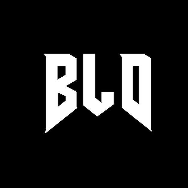 Diseño de logotipo de letra BLD para una empresa de tecnología Diseño del logotipo BLD combinación de colores blanco y negro Diseño del Logotipo BLD vector BLD Diseño del icono BLD Alfabeto BLD Tipo de logotipo Diseño