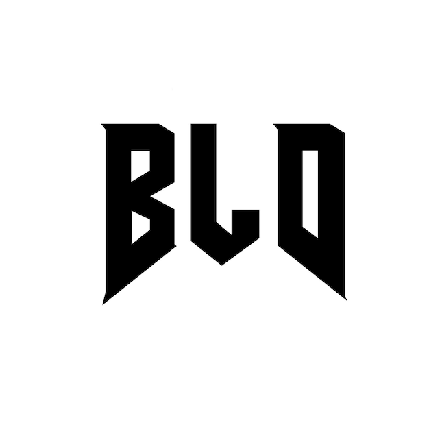 Diseño de logotipo de letra BLD para una empresa de tecnología Diseño del logotipo BLD combinación de colores blanco y negro Diseño del Logotipo BLD vector BLD Diseño del icono BLD Alfabeto BLD Tipo de logotipo Diseño
