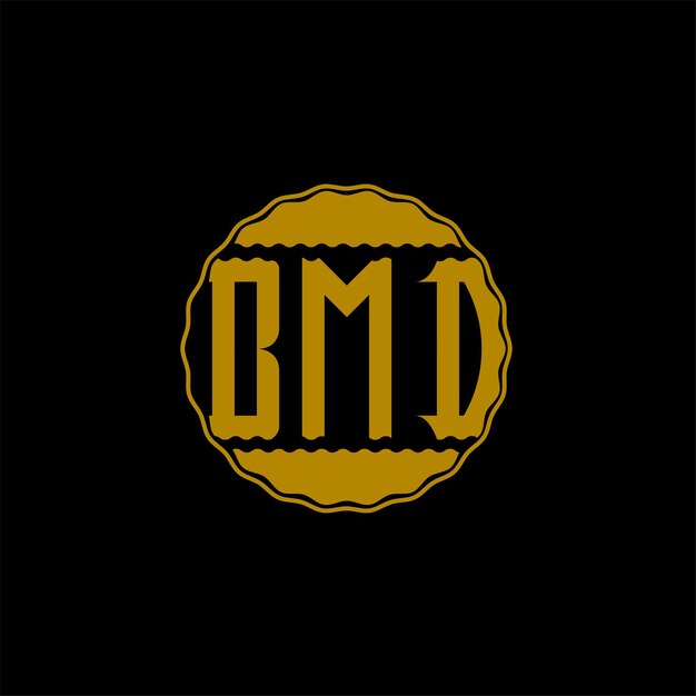 Diseño de logotipo de letra 'BMD'