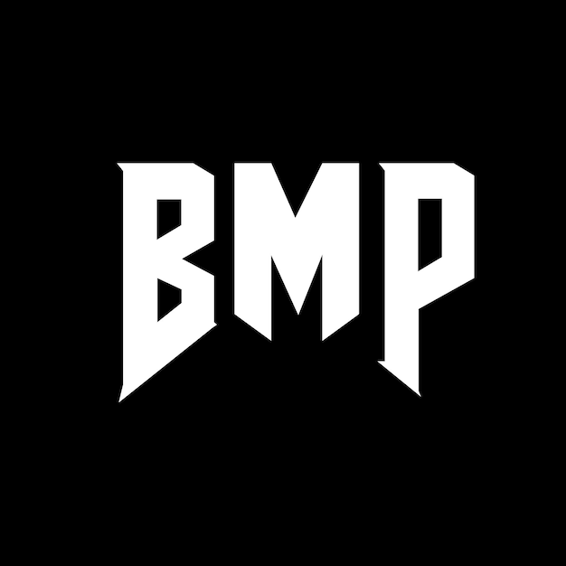 Diseño de logotipo de letra BMP para una empresa de tecnología Diseño del logotipo BMP combinación de colores blanco y negro Logotipo BMP vector BMP Diseño del icono BMP Alfabeto BMP Tipografía diseño del logotipo