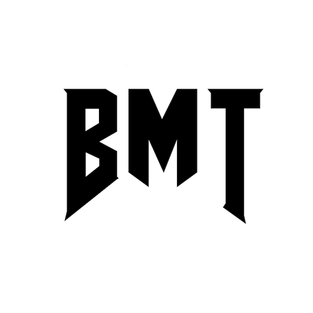 Diseño de logotipo de letra BMT para una empresa de tecnología Diseño de Logotipo BMT combinación de colores blanco y negro Logotipo BMT Vector Diseño BMT Icono BMT Alfabeto BMT Tipografía Diseño del logotipo