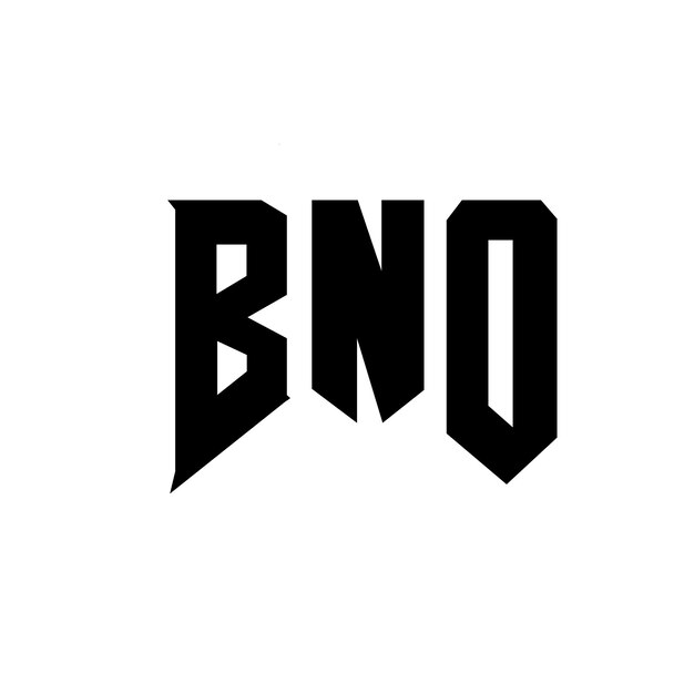 Diseño de logotipo de letra BNO para una empresa de tecnología Diseño del logotipo de BNO combinación de colores blanco y negro BNO logotipo BNO vector BNO diseño BNO icono BNO alfabeto BNO tipografía diseño del logotipo
