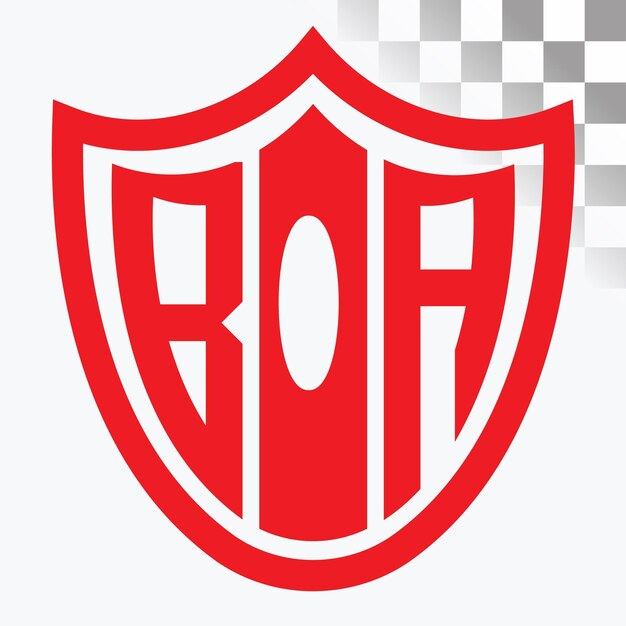 Diseño del logotipo de la letra BOA