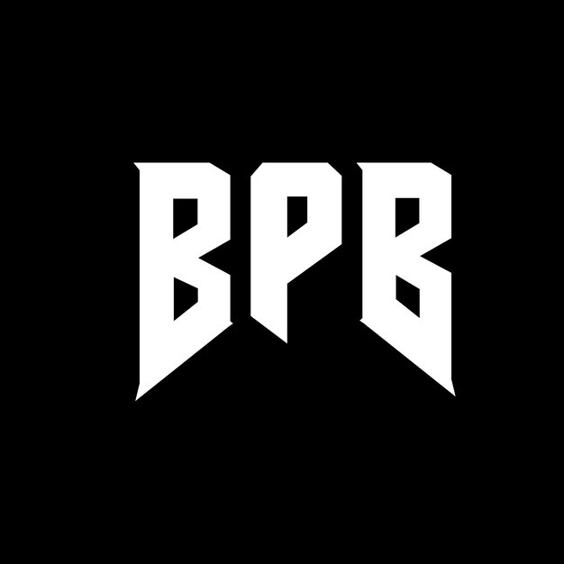 Diseño de logotipo de letra BPB para una empresa de tecnología Diseño del logotipo BPB combinación de colores blanco y negro Diseño del Logotipo BPB Vector BPB Diseño del Icono BPB Alfabeto BPB Tipografía