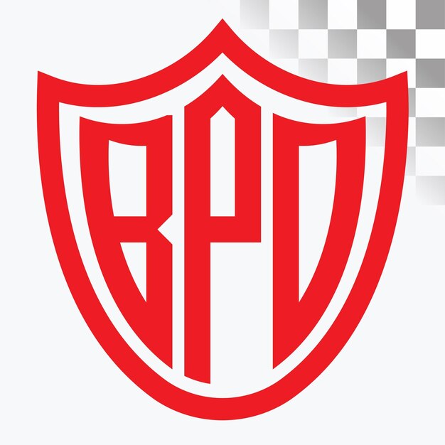 Diseño de logotipo de letra BPD