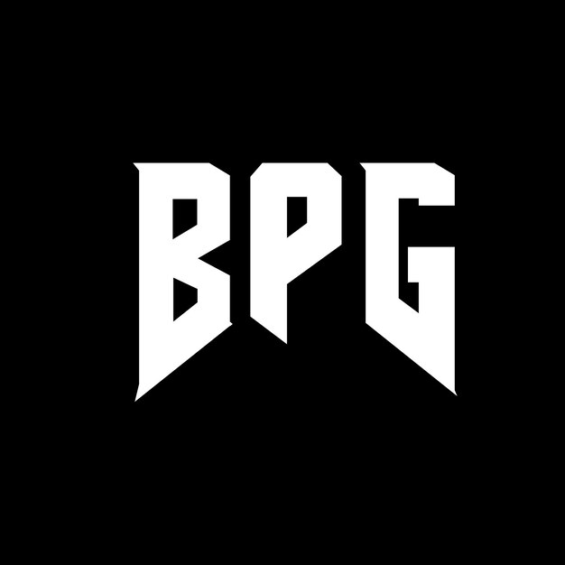 Diseño de logotipo de letra BPG para una empresa de tecnología Diseño de Logotipo BPG combinación de colores blanco y negro BPG logotipo BPG vector BPG diseño BPG icono BPG alfabeto BPG tipografía diseño de logotipo