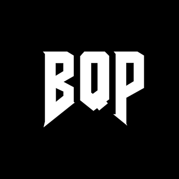 Diseño de logotipo de letra BQP para una empresa de tecnología Diseño del logotipo BQP combinación de colores blanco y negro BQP logotipo Vector BQP diseño BQP icono BQP alfabeto BQP tipografía diseño del logotipo