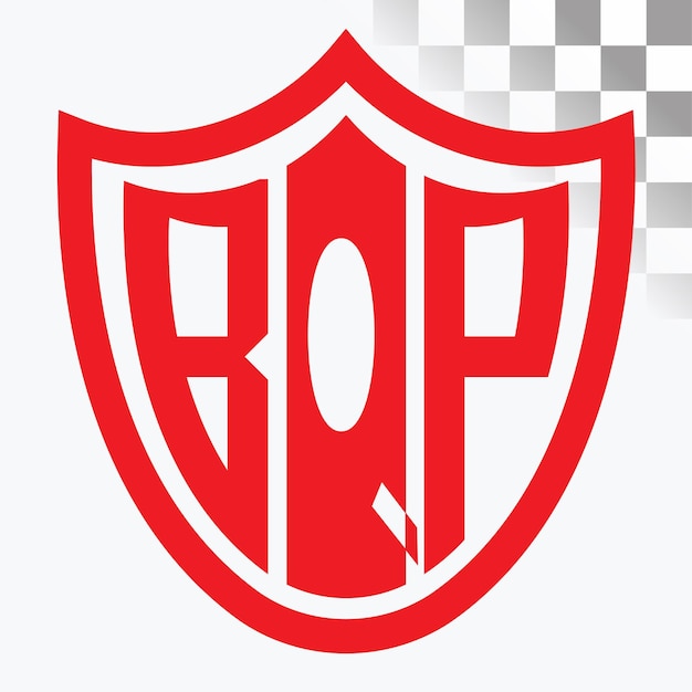 Diseño de logotipo de letra BQP