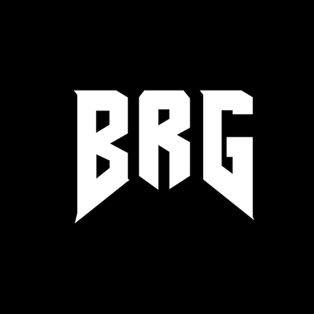 Diseño de logotipo de letra BRG para la empresa de tecnología diseño de logotipo BRG combinación de colores blanco y negro BRG logo BRG vector BRG diseño BRG icono BRG alfabeto BRG tipografía diseño del logotipo