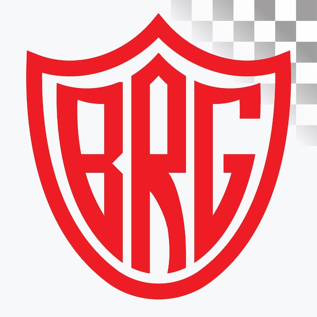 Diseño de logotipo de letra BRG