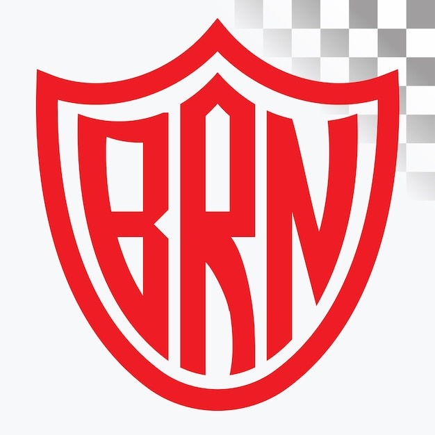 Diseño de logotipo de letra BRN