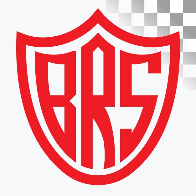 Diseño de logotipo de letra BRS