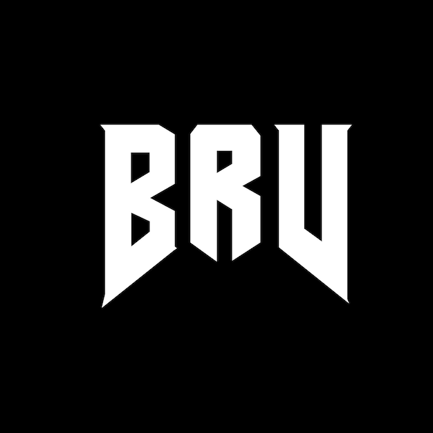 Diseño de logotipo de letra BRV para una empresa de tecnología Diseño del logotipo BRV combinación de colores blanco y negro Logotipo BRV Vector BRV Diseño del icono BRV Alfabeto BRV Tipografía diseño del logotipo