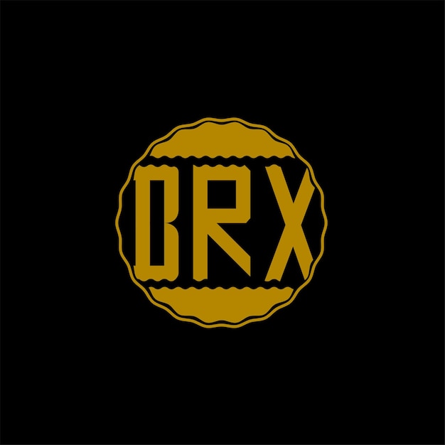 Diseño de logotipo de letra 'BRX'
