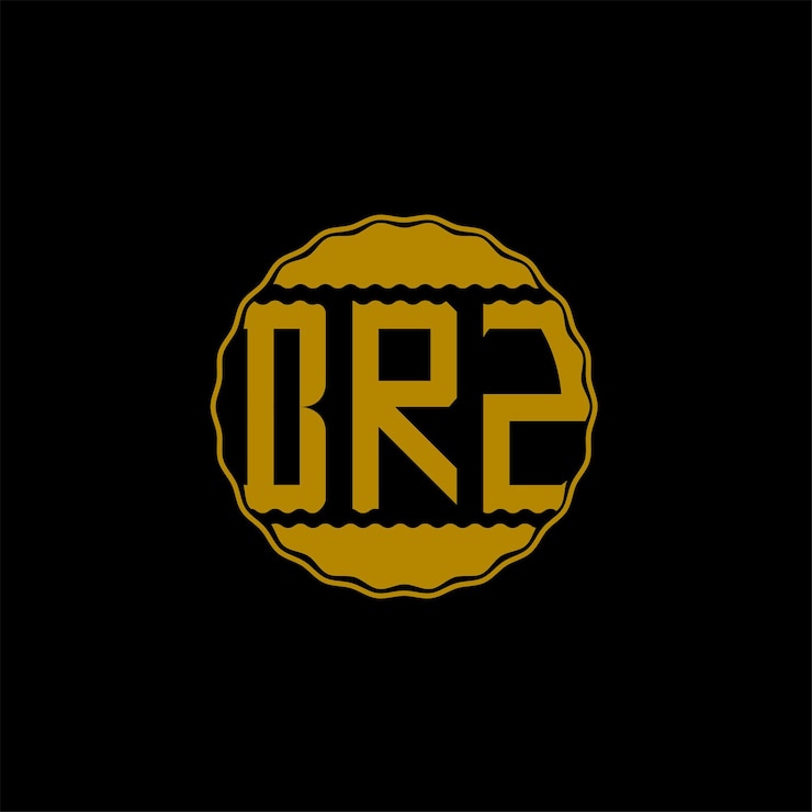 Vector diseño de logotipo de letra 'brz'