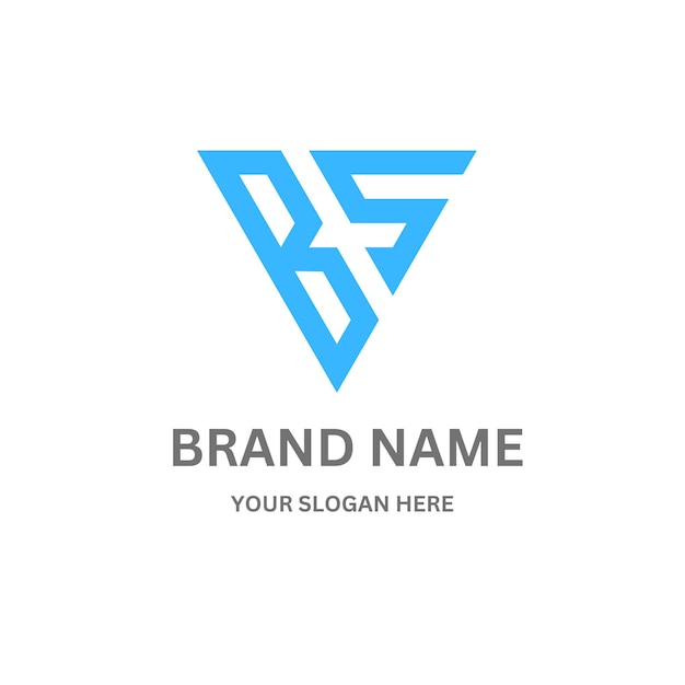 Diseño del logotipo de la letra BS202