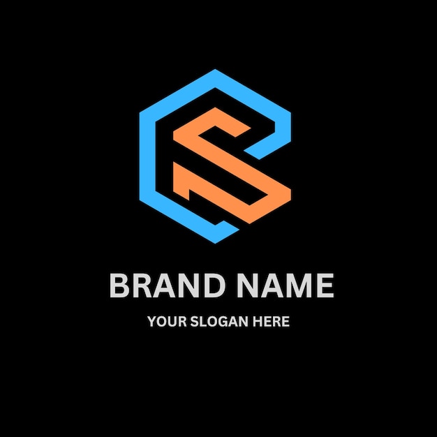 Diseño del logotipo de la letra BS213