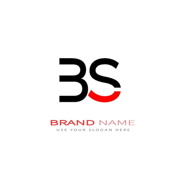 Diseño del logotipo de la letra BS358