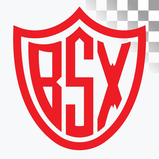 Diseño de logotipo de letra BSX