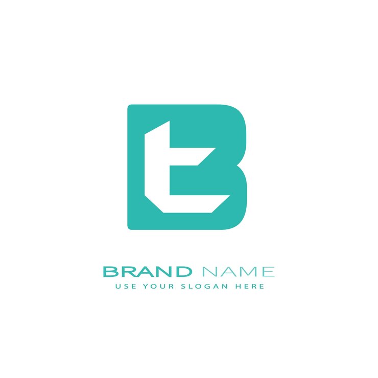 Vector diseño del logotipo de la letra bt136