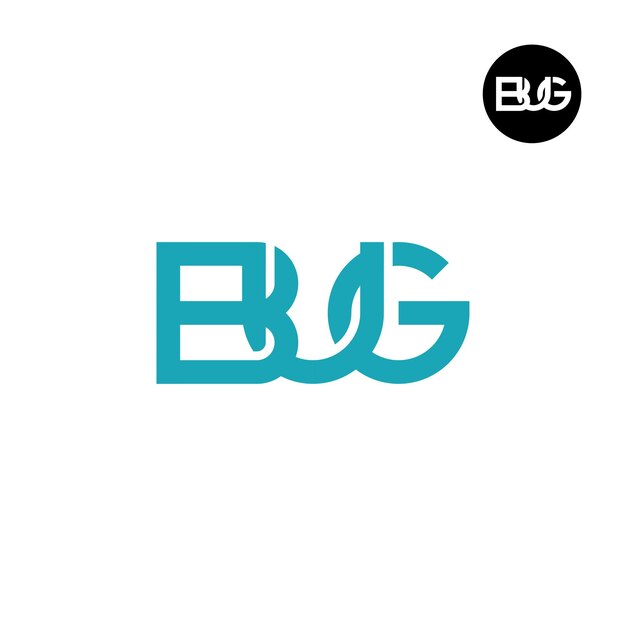 Diseño del logotipo de la letra BUG Monogram