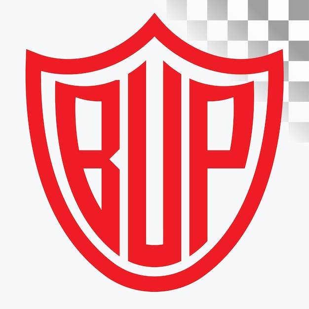 Diseño del logotipo de la letra BUP