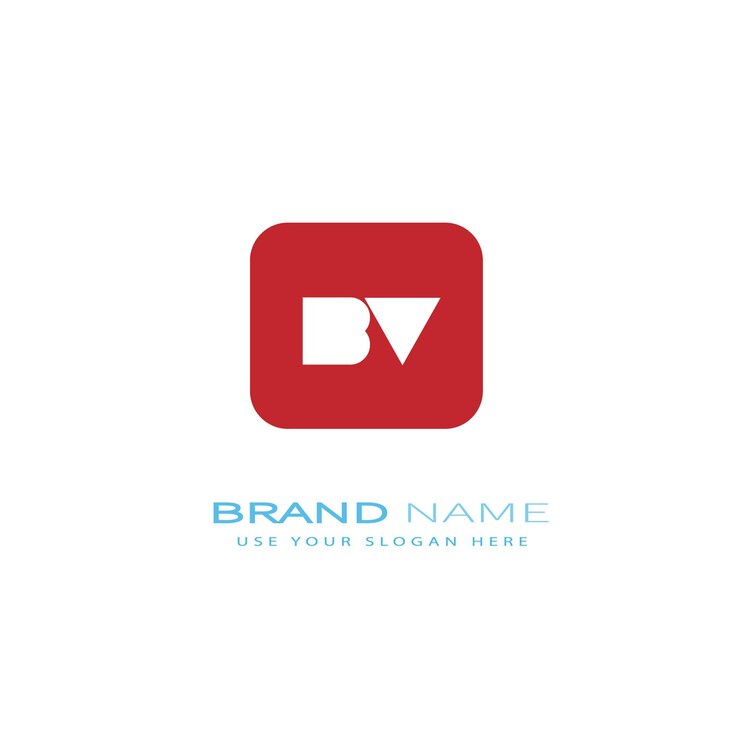 Vector diseño del logotipo de la letra bv622