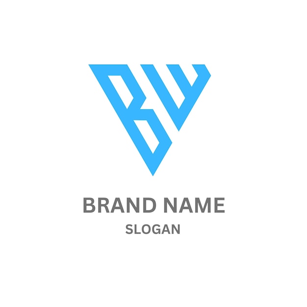 Diseño del logotipo de la letra BW220