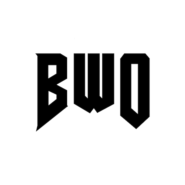 Diseño de logotipo de letra BWO para una empresa de tecnología Diseño de Logotipo BWO combinación de colores blanco y negro BWO logotipo BWO vector BWO diseño BWO icono BWO alfabeto BWO tipografía diseño de logotipo
