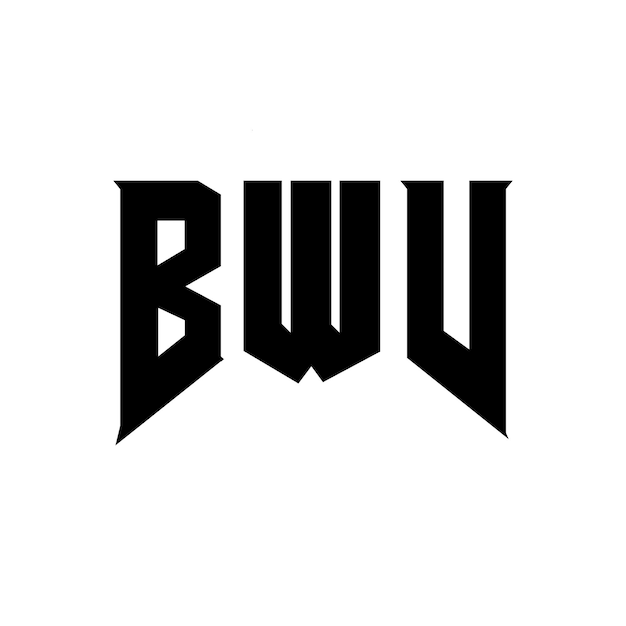 Diseño de logotipo de letra BWV para una empresa de tecnología Diseño de Logotipo BWV combinación de colores blanco y negro Diseño de diseño de logotipo BWV Vector BWV Diseño de icono BWV Alfabeto BWV Tipografía BWV