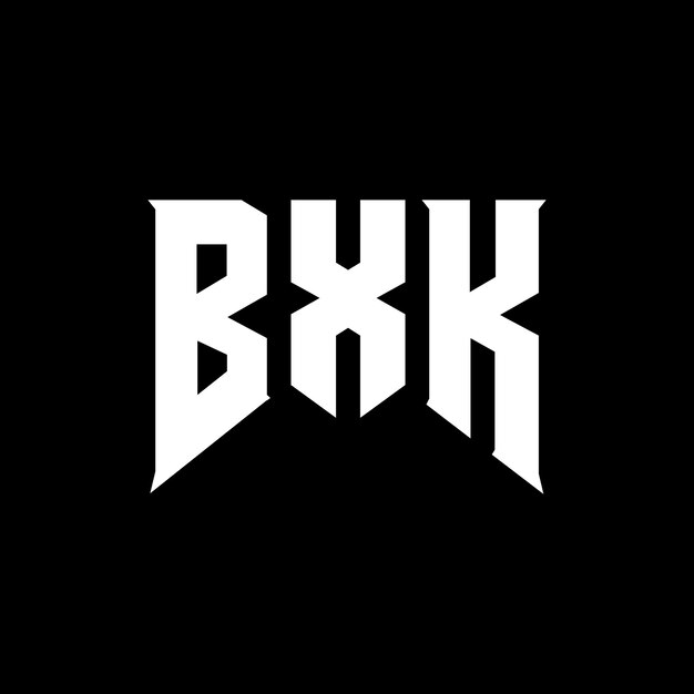 Diseño de logotipo de letra BXK para una empresa de tecnología Diseño del logotipo BXK combinación de colores blanco y negro BXK logotipo Vector BXK diseño BXK icono BXK alfabeto BXK tipografía diseño del logotipo