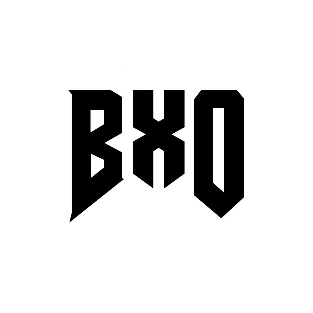 Diseño de logotipo de letra BXO para una empresa de tecnología Diseño del logotipo BXO combinación de colores blanco y negro BXO logo BXO vector BXO diseño BXO icono BXO alfabeto BXO tipografía diseño del logotipo