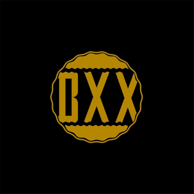 Diseño de logotipo de letra 'BXX'