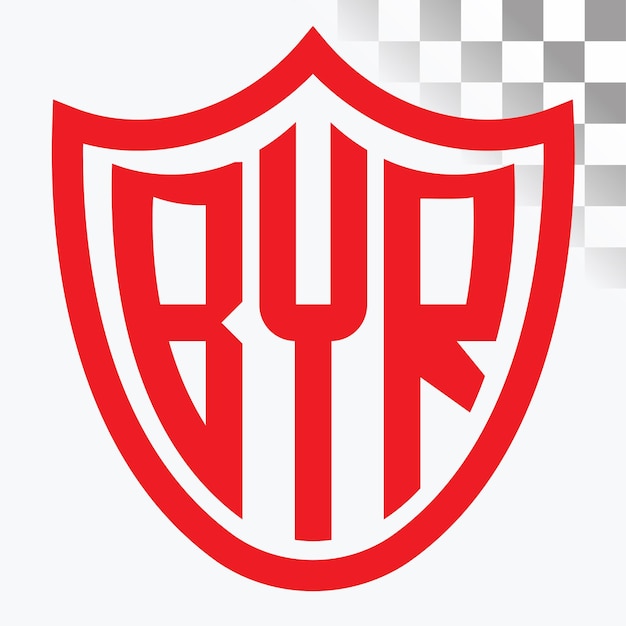 Diseño de logotipo de letra BYR