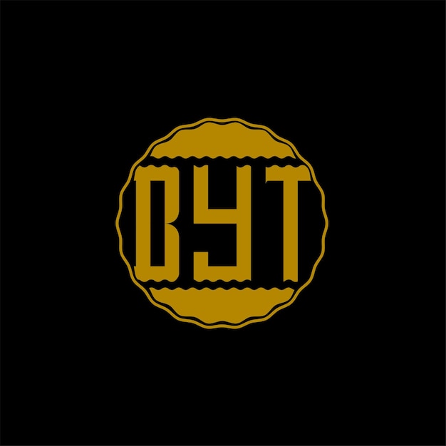 Diseño de logotipo de letra 'BYT'