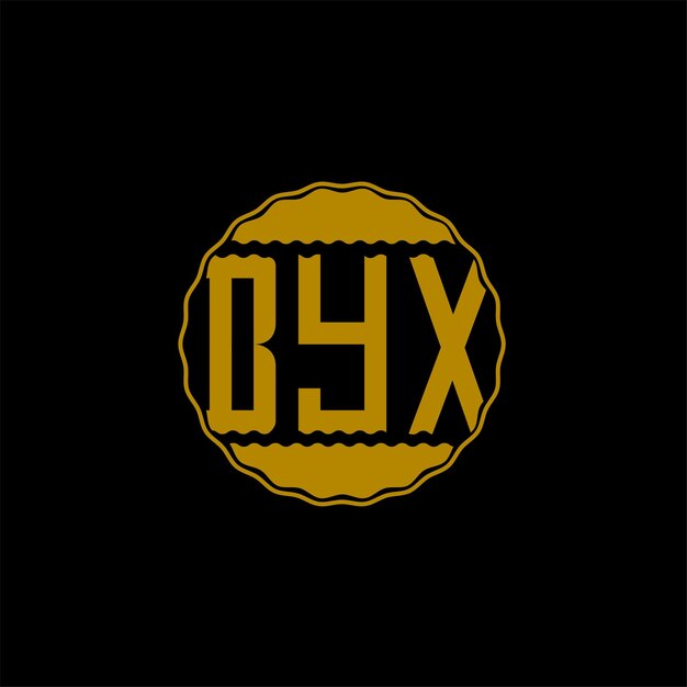 Diseño de logotipo de letra 'BYX'