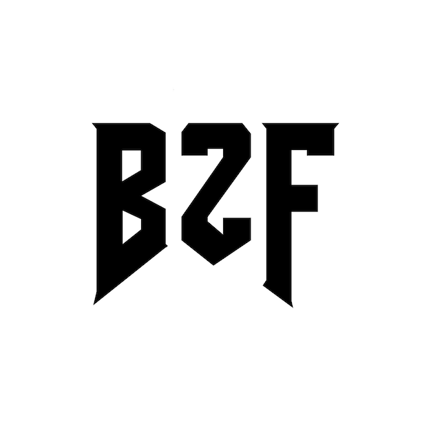 Diseño de logotipo de letra BZF para una empresa de tecnología Diseño del logotipo BZF combinación de colores blanco y negro BZF logotipo Vector BZF diseño BZF icono BZF alfabeto BZF tipografía diseño del logotipo