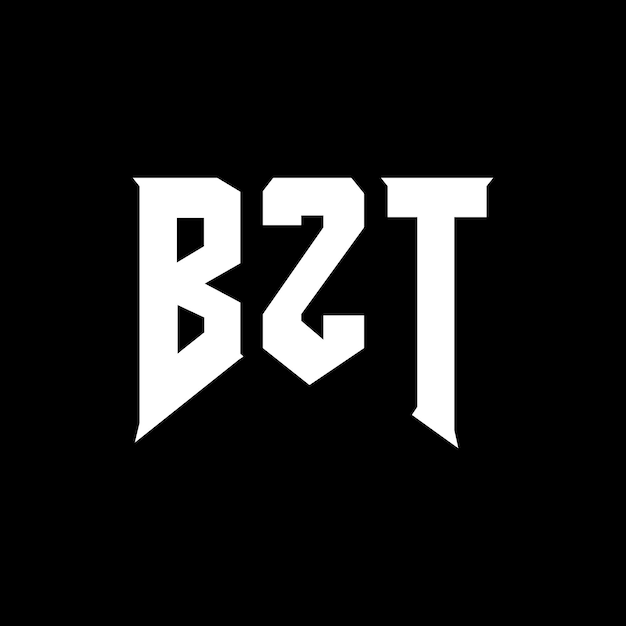 Diseño de logotipo de letra BZT para una empresa de tecnología Diseño de Logotipo BZT Combinación de colores blanco y negro Logo BZT Vector BZT Diseño de icono BZT Alfabeto BZT Tipo de diseño de logotipo