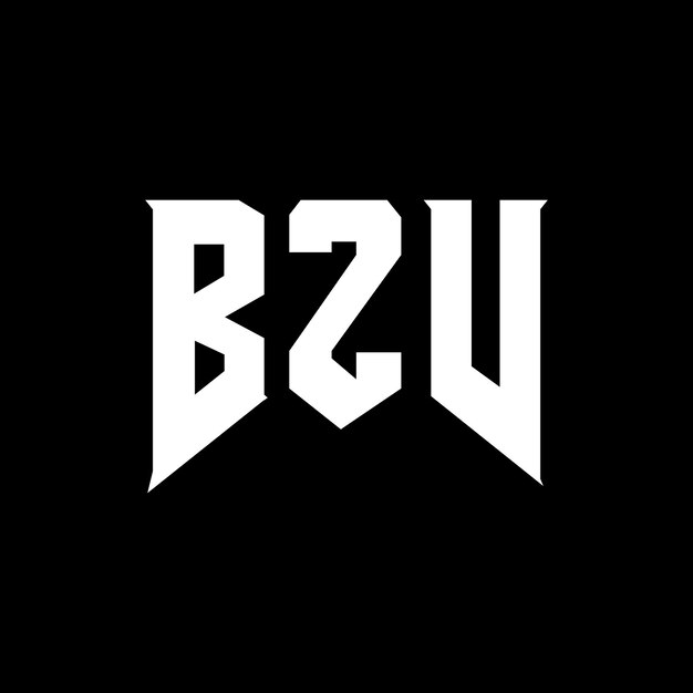 Diseño de logotipo de letra BZV para una empresa de tecnología Diseño del logotipo BZV combinación de colores blanco y negro BZV logotipo Vector BZV diseño BZV icono BZV alfabeto BZV tipografía diseño del logotipo