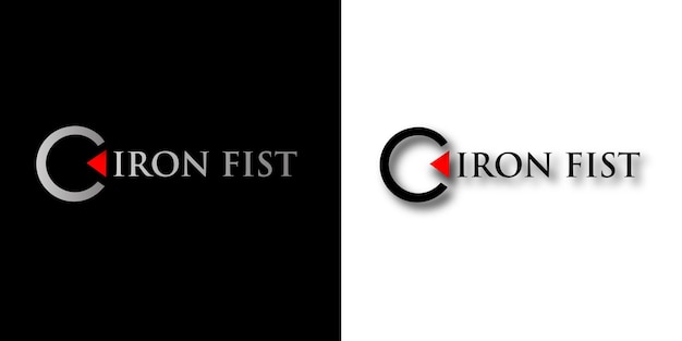 Diseño de logotipo de letra C en color plata premium