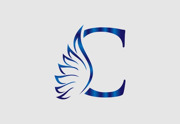 Diseño del logotipo de la letra C y el diseño del logotipo del monograma