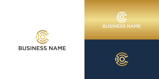 diseño del logotipo de la letra C inicial de seguridad