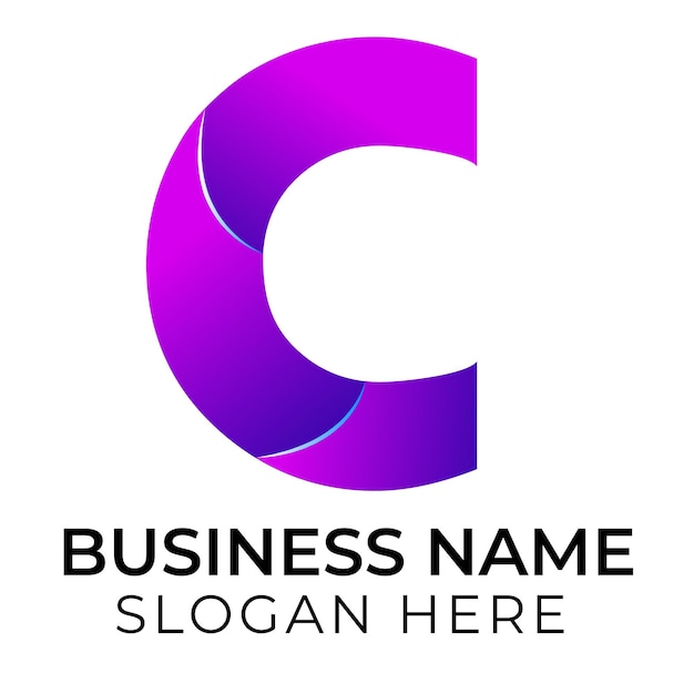 diseño del logotipo de la letra c