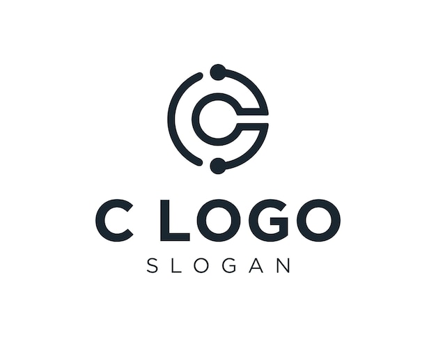 Vector diseño de logotipo letra c