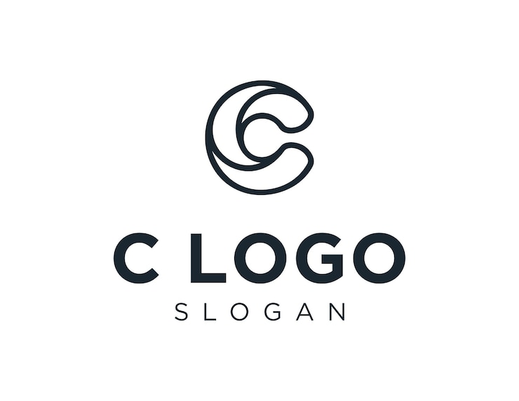 Vector diseño de logotipo letra c