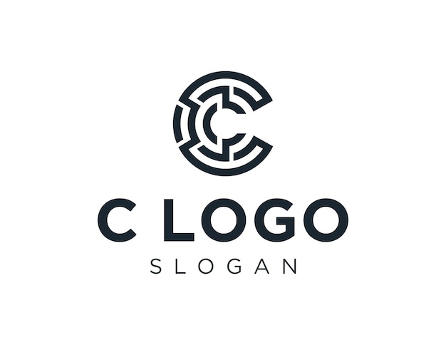 Vector diseño de logotipo letra c