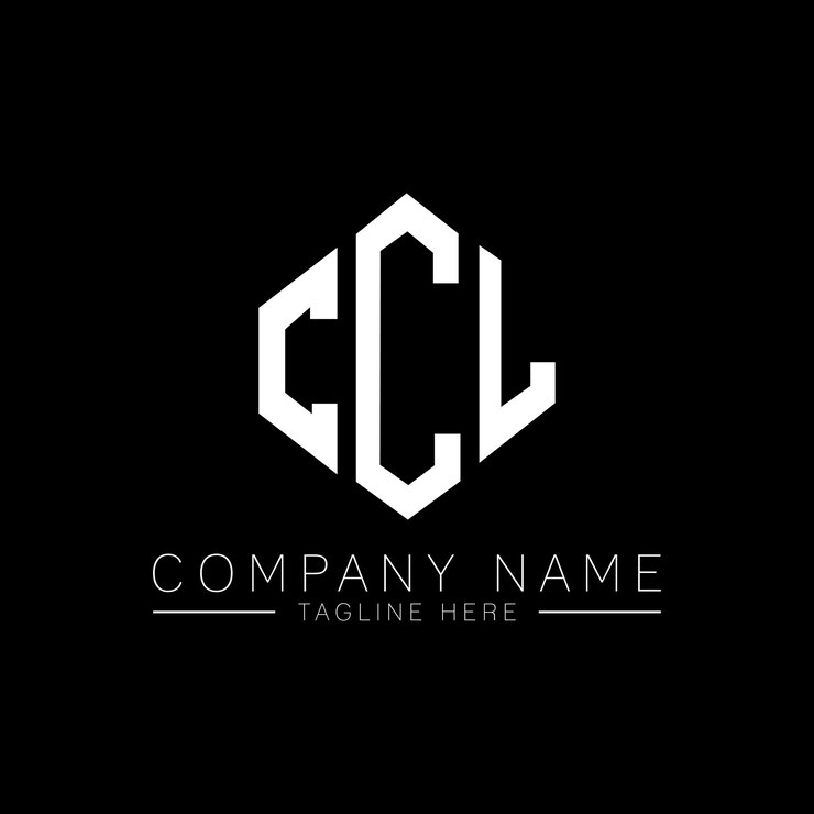 Vector diseño de logotipo de letra ccl con forma de polígono ccl diseño de logotipo en forma de póligono y cubo ccl hexágono modelo de logotipo vectorial colores blanco y negro ccl monograma de negocios y logotipo de bienes raíces