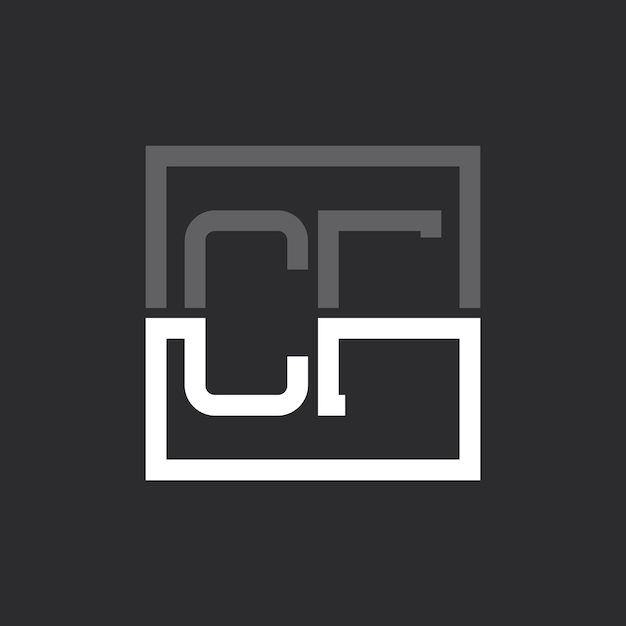 Diseño de logotipo de letra CF creativo minimalista moderno Monograma de logotipo CF para cualquier negocio